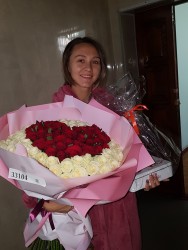 Buy with delivery - Bouquet "Love message"