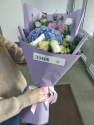 Bouquet with hydrangea "Sea" - from ProFlowers.ua