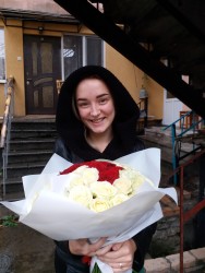 Букет роз "Влюбленный взгляд" - быстрая доставка от ProFlowers.ua