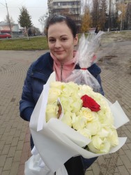 Order with delivery - Bouquet of roses "The only one!"