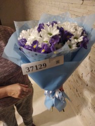 Bouquet of chrysanthemums and irises "Grace" - fast delivery from ProFlowers.ua