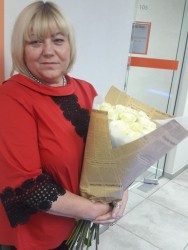 Букет белых роз "Перламутр" - от ProFlowers.ua