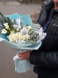 Букет "Первый снег" - купить в магазине цветов ProFlowers.ua