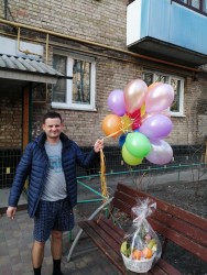 17 разноцветных воздушных шаров - быстрая доставка от ProFlowers.ua