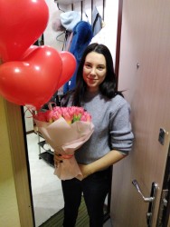 Order with delivery - Bouquet of Tulips "My only"