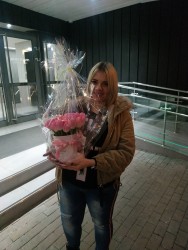 Коробка тюльпанов "Розовое облако" - быстрая доставка от ProFlowers.ua
