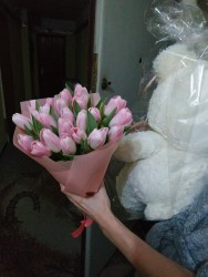 Букет тюльпанів "Рожевий настрій" - замовити в ProFlowers.ua