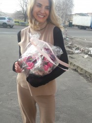 Коробка тюльпанов "Розовое облако" - купить в магазине цветов ProFlowers.ua