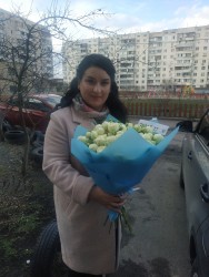 Букет піоноподібних троянд "Нескінченність" - замовити в ProFlowers.ua