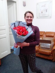 Букет из 25 красных тюльпанов - заказать в ProFlowers.ua