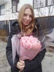 Букет тюльпанов "Розовая мечта" - заказать в ProFlowers.ua