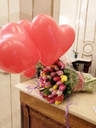 Букет "101 різнокольоровий тюльпан" - купити в квітковому магазині ProFlowers.ua