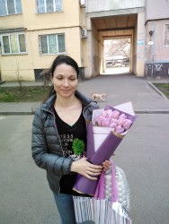 Букет тюльпанов "Винтаж" - быстрая доставка от ProFlowers.ua