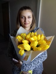 Букет з жовтих тюльпанів "Настрій" - від ProFlowers.ua