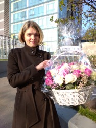 Корзина орхидей "Облако" - купить в магазине цветов ProFlowers.ua