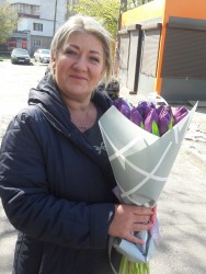 Order with delivery - Bouquet of 25 lilac tulips