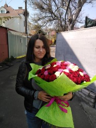 Order with delivery - Bouquet "Love message"