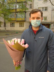 Букет тюльпанів "Рожева мрія" - купити в квітковому магазині ProFlowers.ua