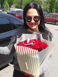 Доставка по Україні - Букет троянд"Стильний"