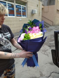 Delivery in Ukraine - Bouquet with hydrangeas "Paradise pleasure"