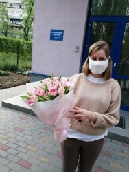 Букет тюльпанов "Розовое настроение" - купить в магазине цветов ProFlowers.ua