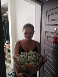 Order with delivery -  Bouquet of gypsophila "Air"