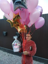 Order with delivery - Mix of colorful balloons