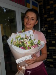 Delivery in Ukraine - Bouquet of eustomas "Delicate Provence"