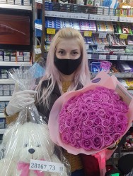 51 pink rose - buy at flower shop ProFlowers.ua