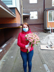 Delivery in Ukraine - Bouquet of alstroemerias "Watercolor"