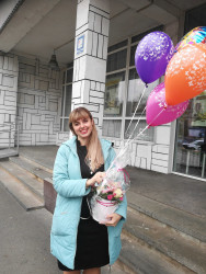 Air helium balloons "Happy Birthday" - from ProFlowers.ua