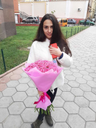 Доставка по Украине - Букет роз "Розовый лед"
