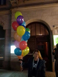 17 разноцветных воздушных шаров - купить в магазине цветов ProFlowers.ua
