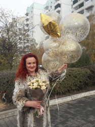 Доставка по Україні - Повітряні кульки "Золоті"