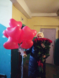 Метрова імпортна червона троянда поштучно - від ProFlowers.ua