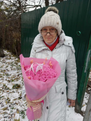 Доставка по Украине - Букет роз "Сладкий зефир"