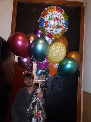 Air helium balloons "Happy Birthday" - fast delivery from ProFlowers.ua