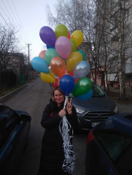 25 різнокольорових гелієвих кульок - замовити в ProFlowers.ua