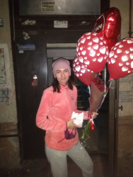 Buy with delivery - 3 red balloons with hearts