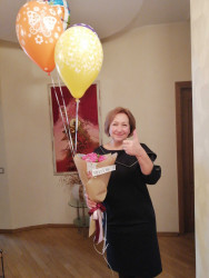 Buy with delivery - Air helium balloons "Happy Birthday"