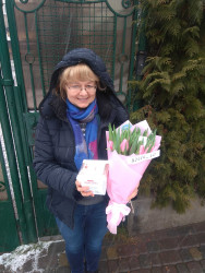 Доставка по Україні - Букет тюльпанів "Весняний день"