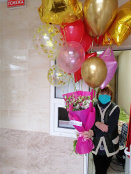 Доставка по Україні - Мікс повітряних кульок "Барвистий"