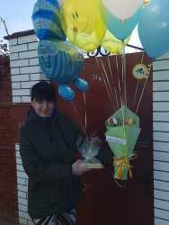 Delivery in Ukraine - A set of balloons for discharge from the hospital
