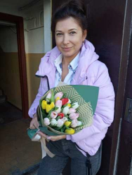 25 красочных тюльпанов - купить в магазине цветов ProFlowers.ua