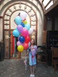 25 різнокольорових гелієвих кульок - купити в квітковому магазині ProFlowers.ua
