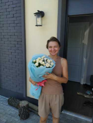 Букет піоноподібних троянд "Нескінченність" - купити в квітковому магазині ProFlowers.ua