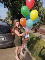 Купить с доставкой - 7 разноцветных воздушных шариков